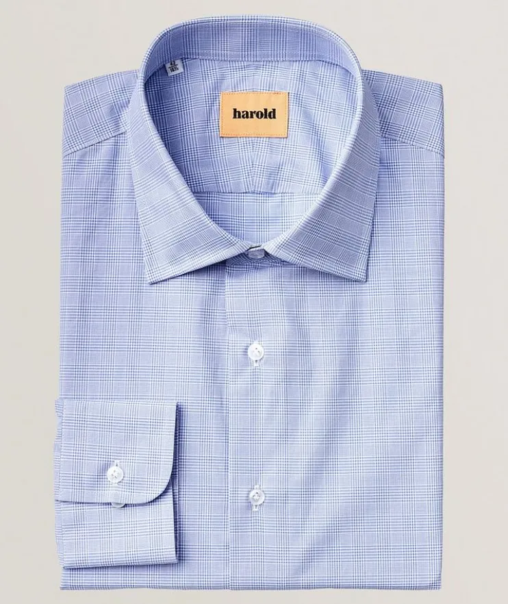 Plaid Cotton Dress Shirt