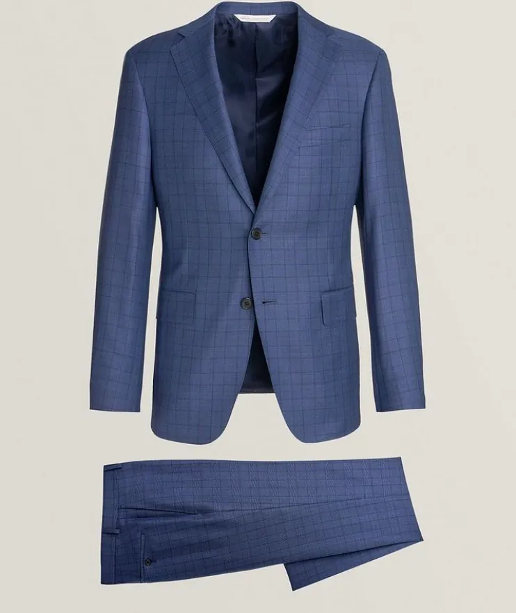 Plaid Super 100's Wool Suit