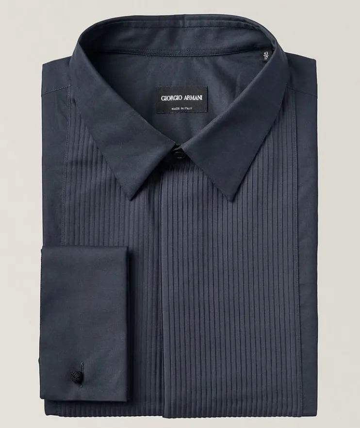 Pleated Front Tuxedo Shirt