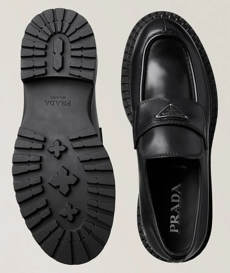 Polished Leather Loafers