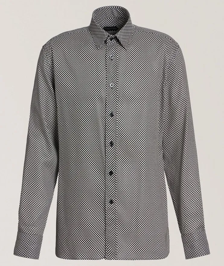 Polka Dot Lyocell Shirt