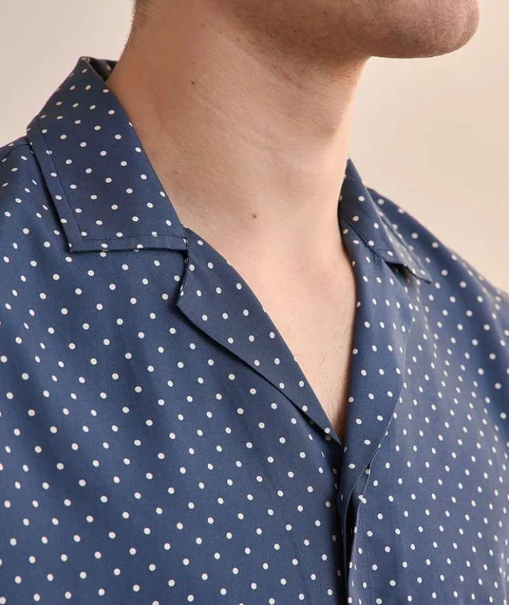 Polka Dot Lyocell Shirt
