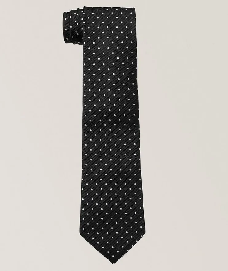 Polka Dot Silk Tie