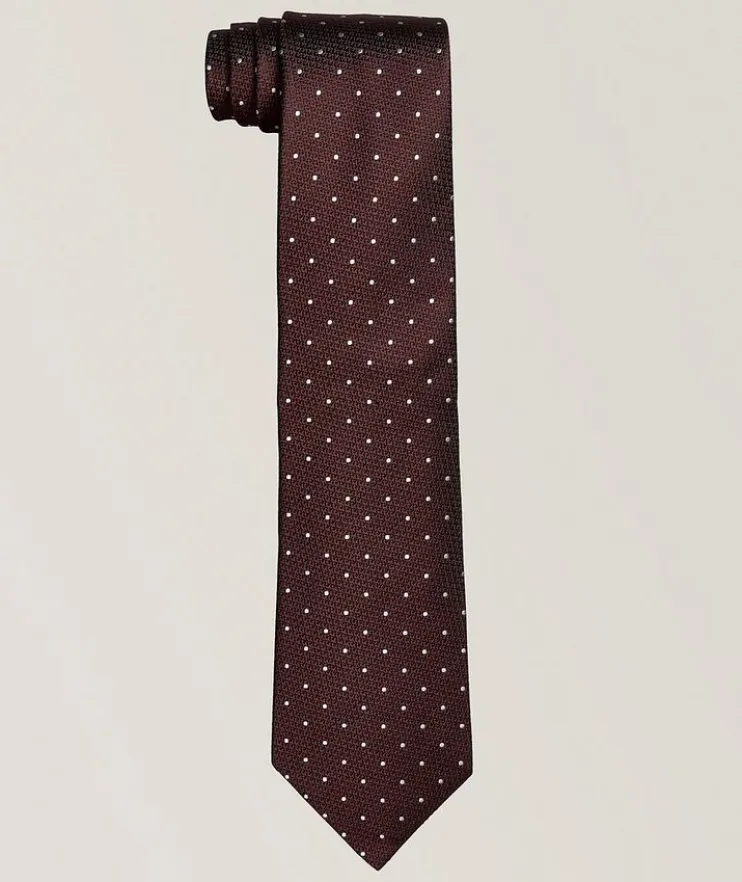 Polka Dot Silk Tie
