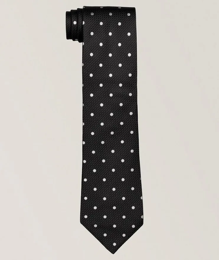 Polka Dot Silk Tie