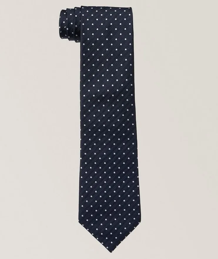 Polka Dot Silk Tie