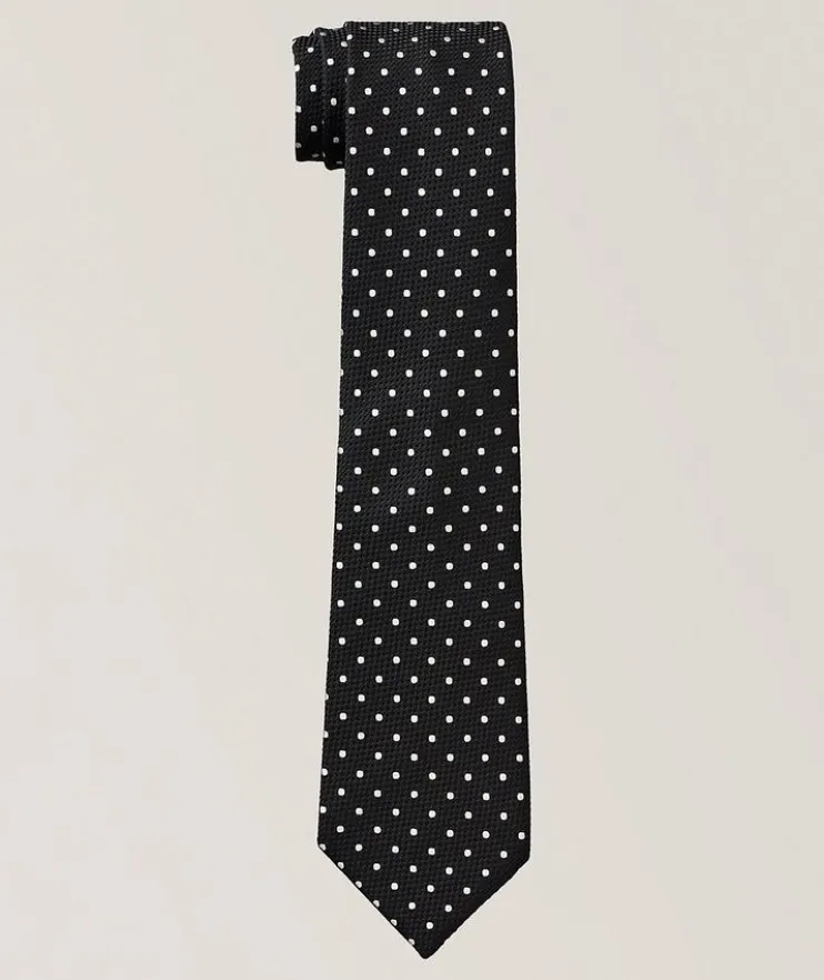 Polka Dot Silk Tie