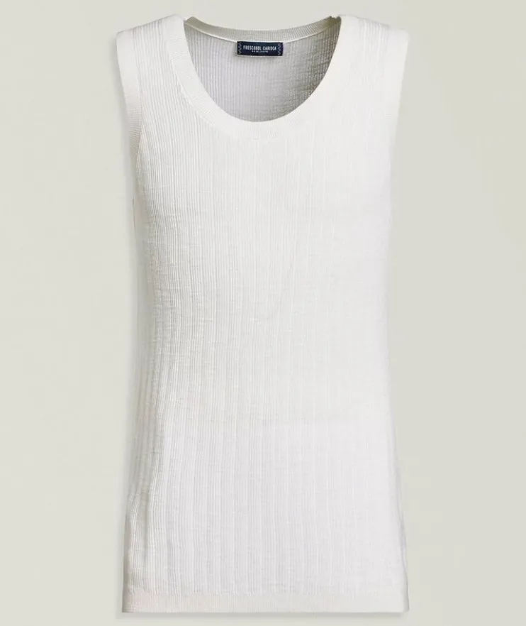 Prado Cotton-Blend Knitted Vest