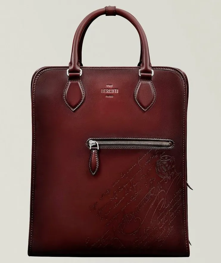 Premier Jour Scritto Leather Backpack