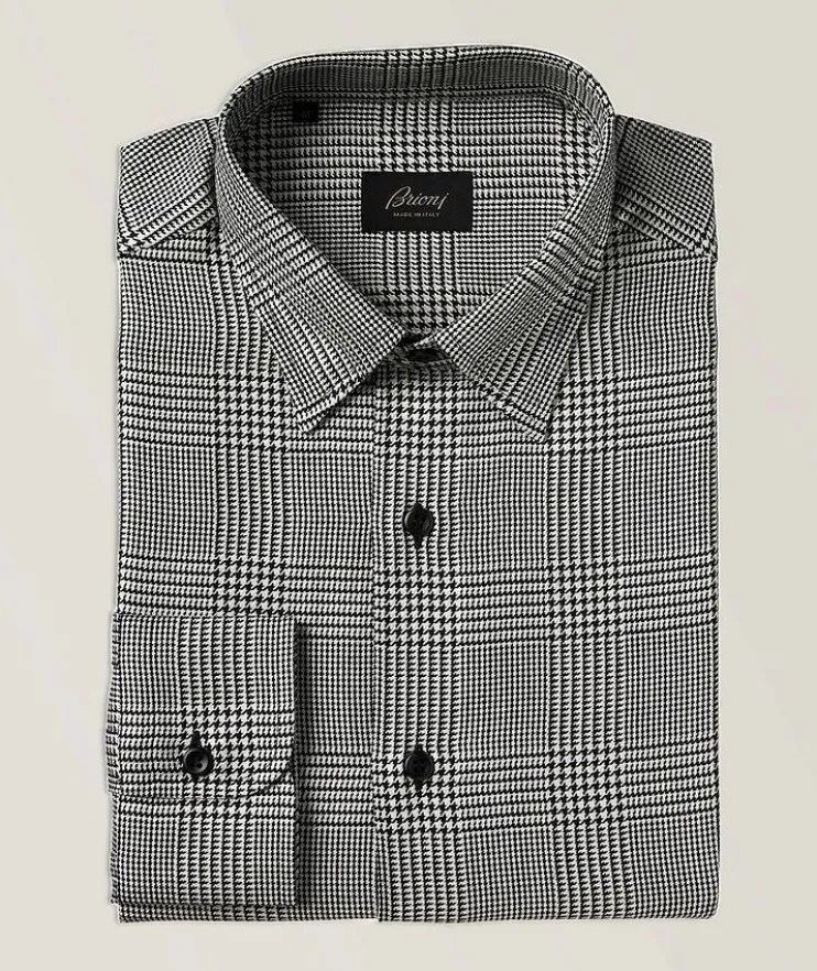 Prince of Wales Cotton Military Shirt