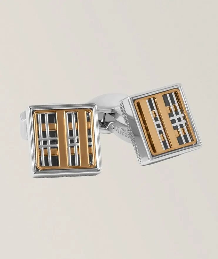 Prince Of Wales Tweed Cufflinks