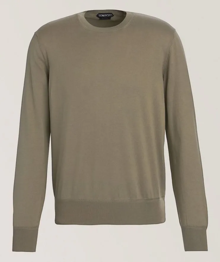 Pure Cotton Crewneck Sweater