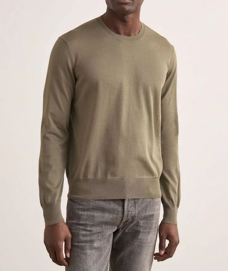 Pure Cotton Crewneck Sweater