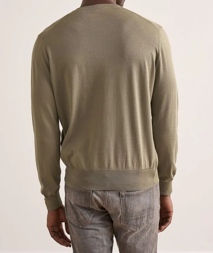 Pure Cotton Crewneck Sweater