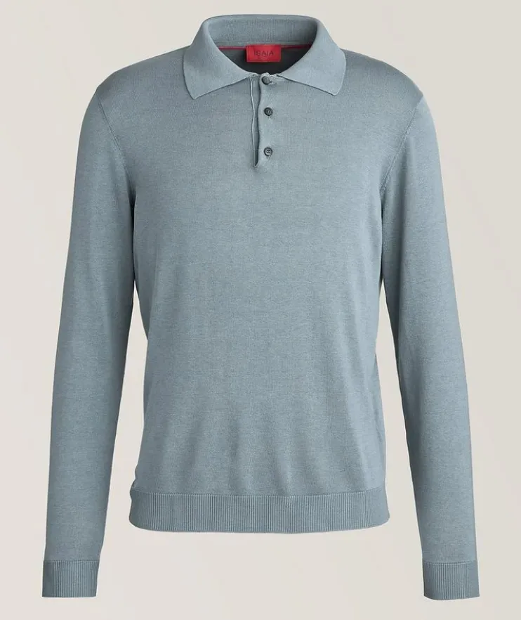 Pure Silk Jersey Polo