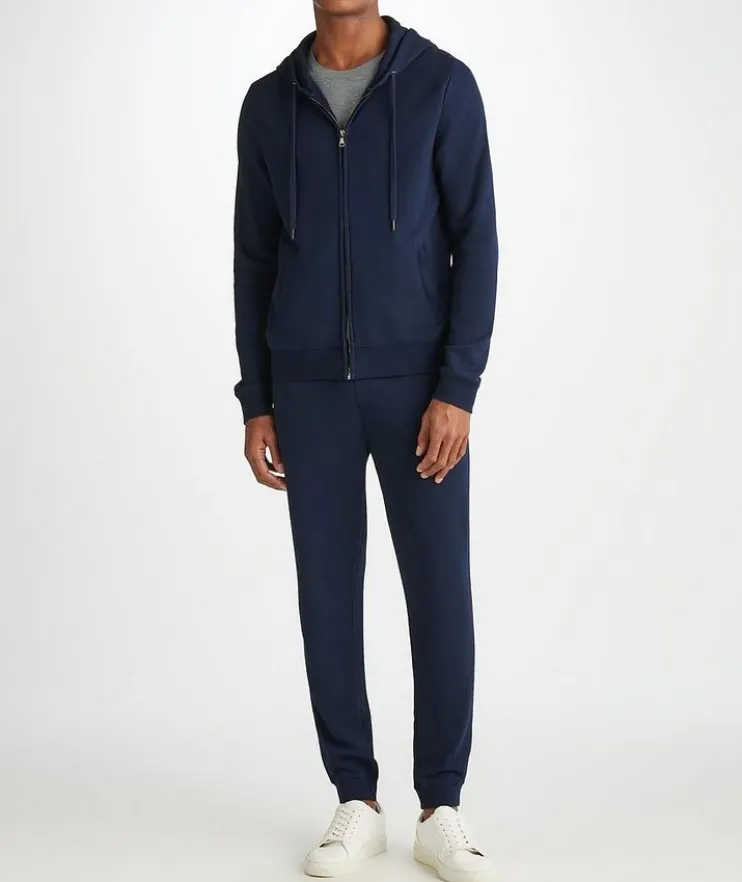 Quinn Cotton-Modal Loopback Hooded Sweater
