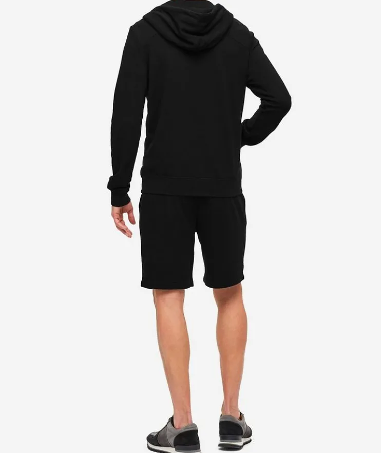 Quinn Stretch-Jersey Cotton Full-Zip Hooded Sweater