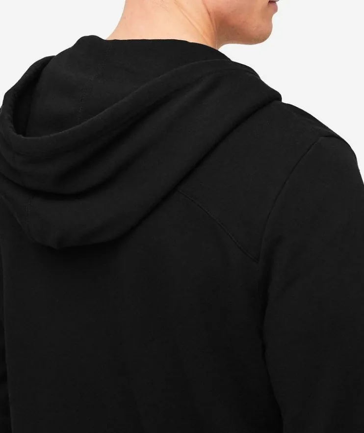 Quinn Stretch-Jersey Cotton Full-Zip Hooded Sweater