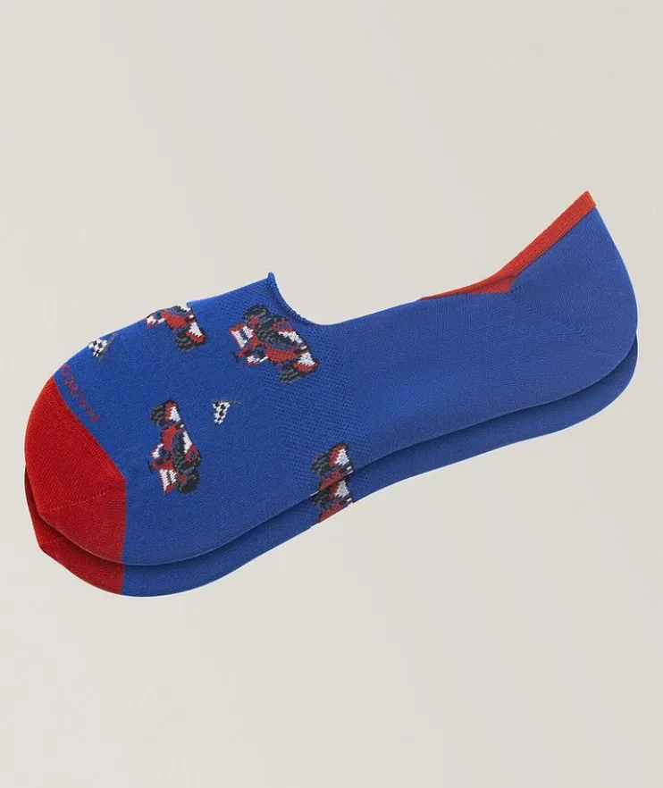 Racing Car Invisible Touch Socks