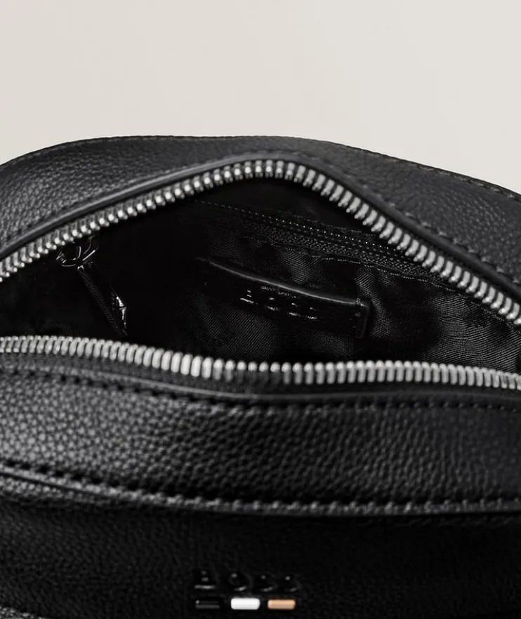 Ray Faux Grain Leather Crossbody Bag