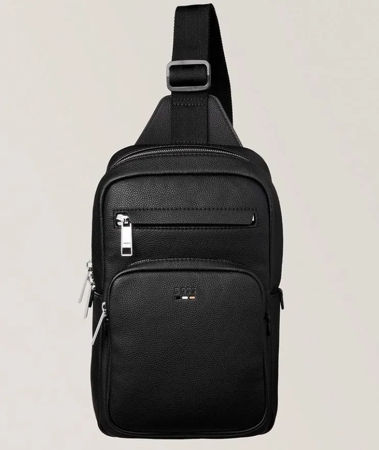 Ray Pebbled Sling Bag