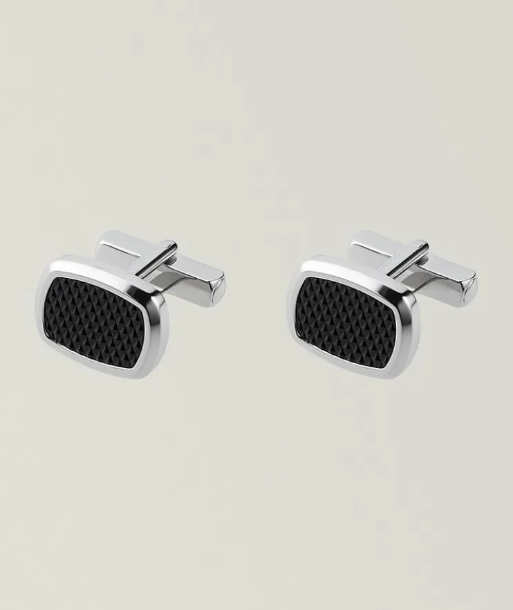 Rectangle Insert Cufflinks