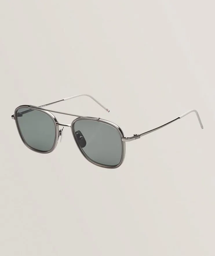 Rectangular Aviator Sunglasses