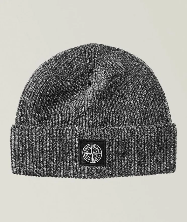 Reflective Wool-Linen Knit Beanie