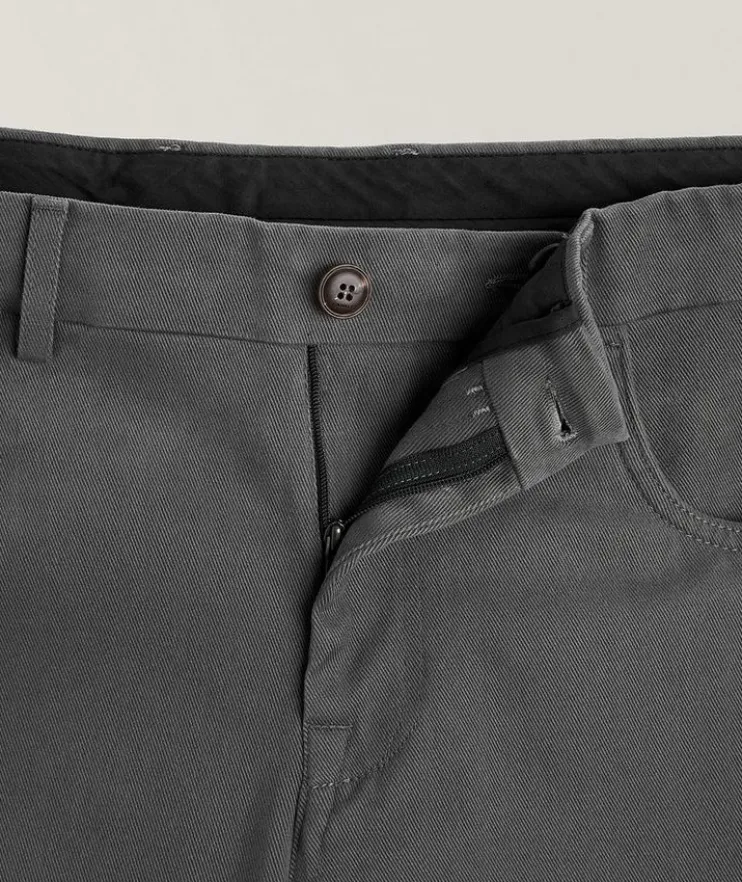 Regular Fit Stretch-Cotton Pants