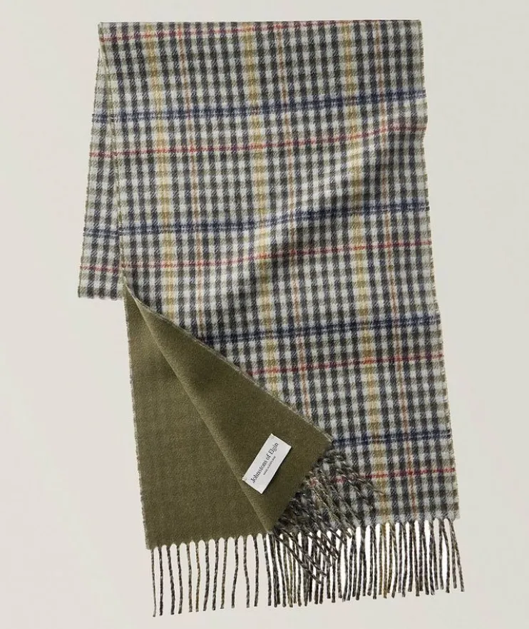 Reversible Check Cashmere Scarf