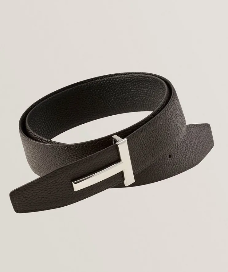 Reversible Grain Leather Ridge T Belt