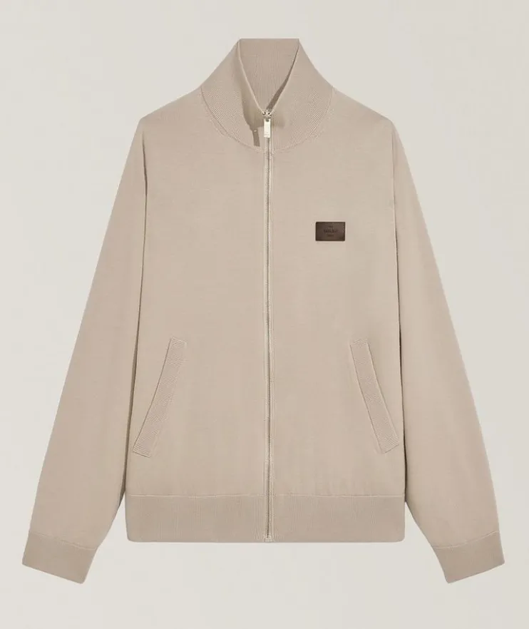 Reversible Scritto Wool Tracksuit Jacket