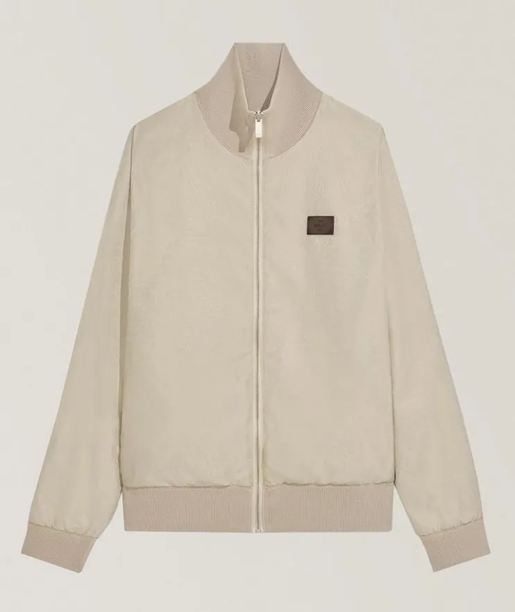 Reversible Scritto Wool Tracksuit Jacket