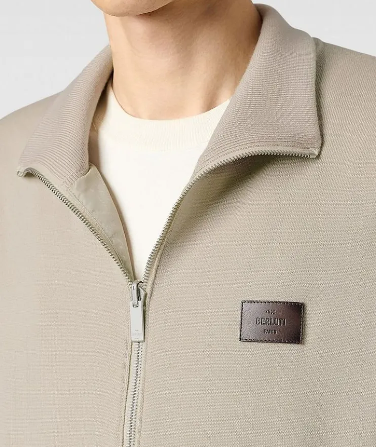 Reversible Scritto Wool Tracksuit Jacket