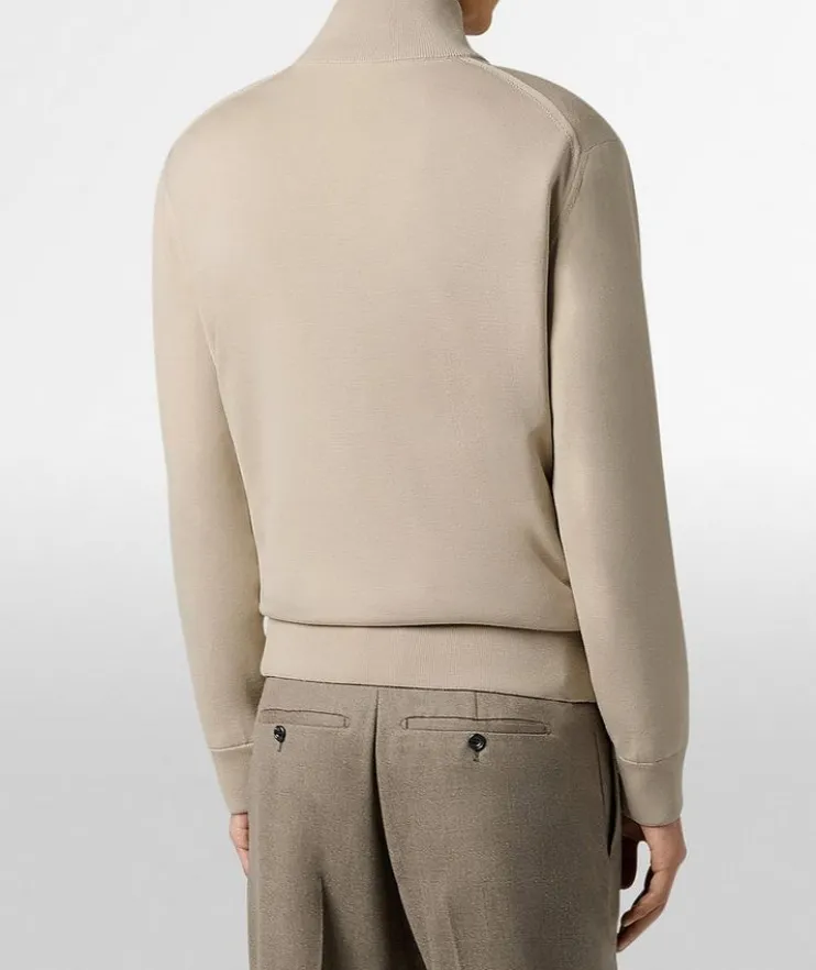 Reversible Scritto Wool Tracksuit Jacket