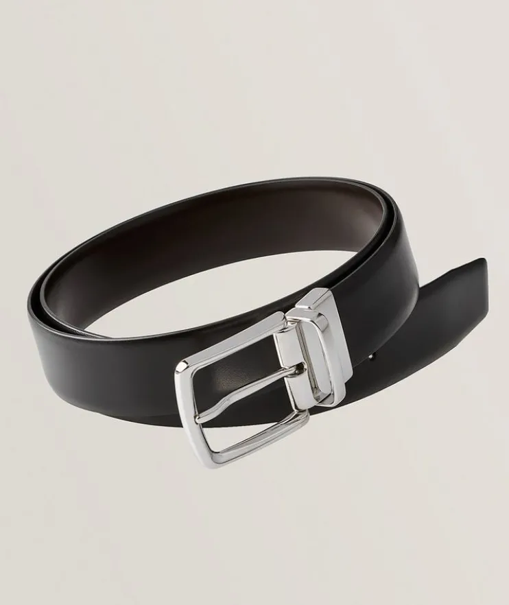 Reversible Smooth Calf Leather Belt