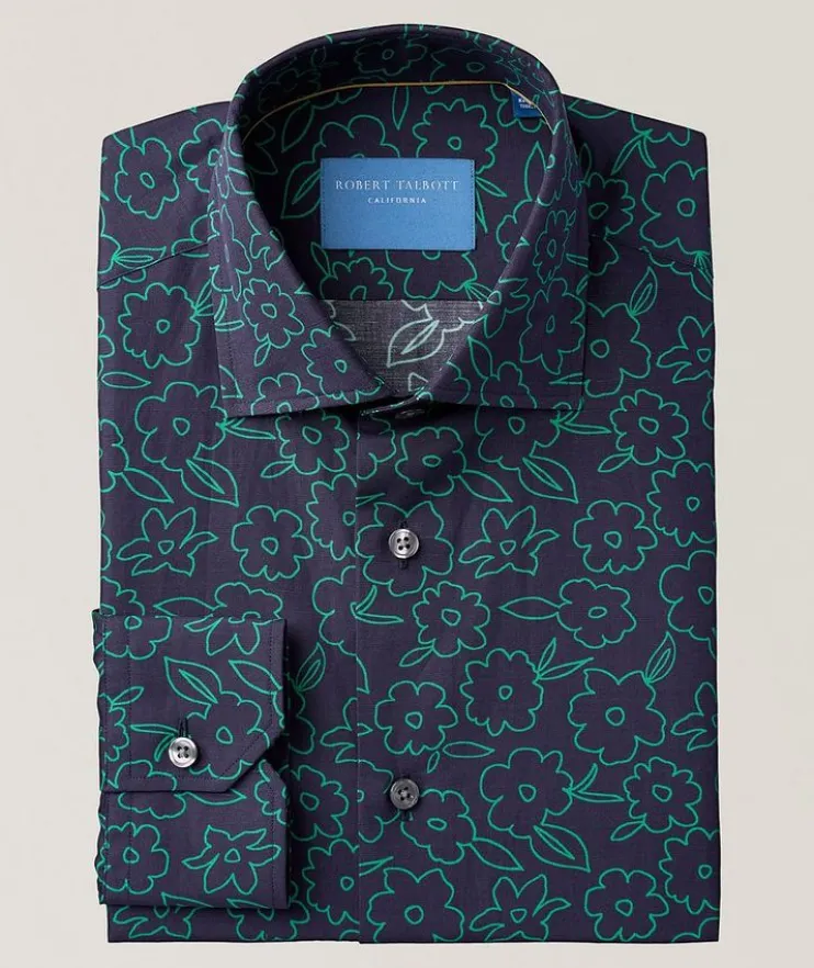 Reynolds Floral Print Dress Shirt