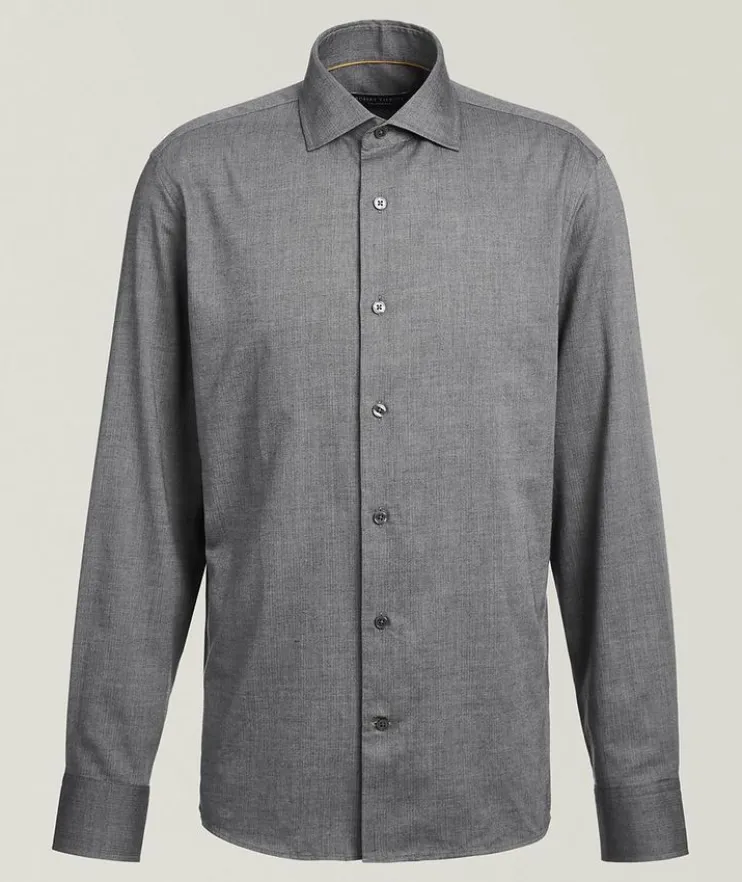 Reynolds Herringbone Brushed Cotton Shirt