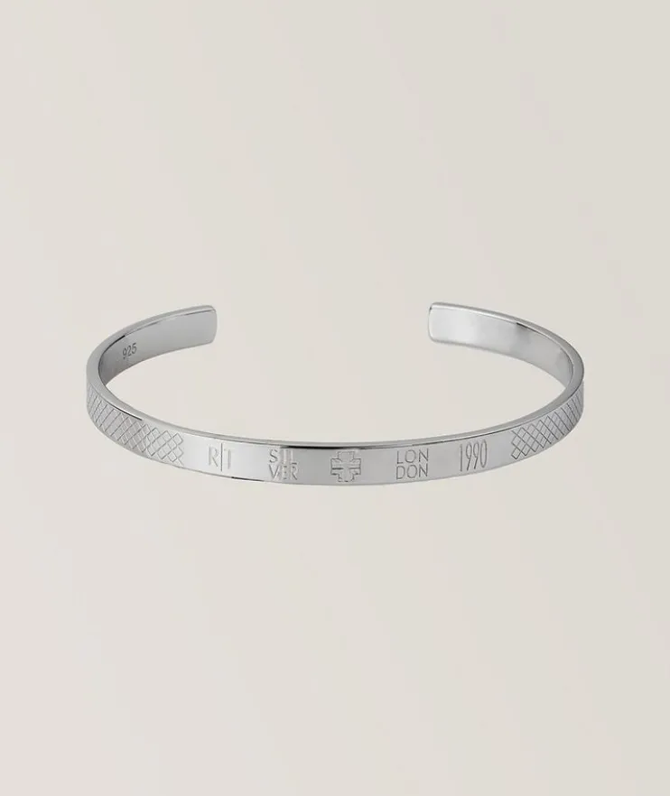 Rhodium Plated Hallmark Bangle