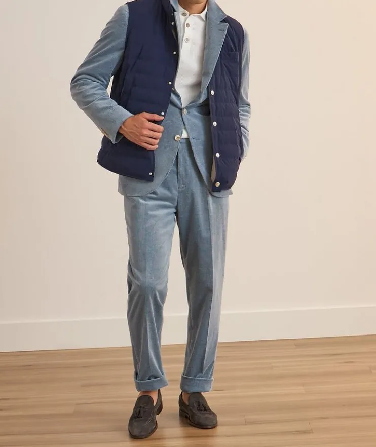 Ribbed Cotton Polo Sweater