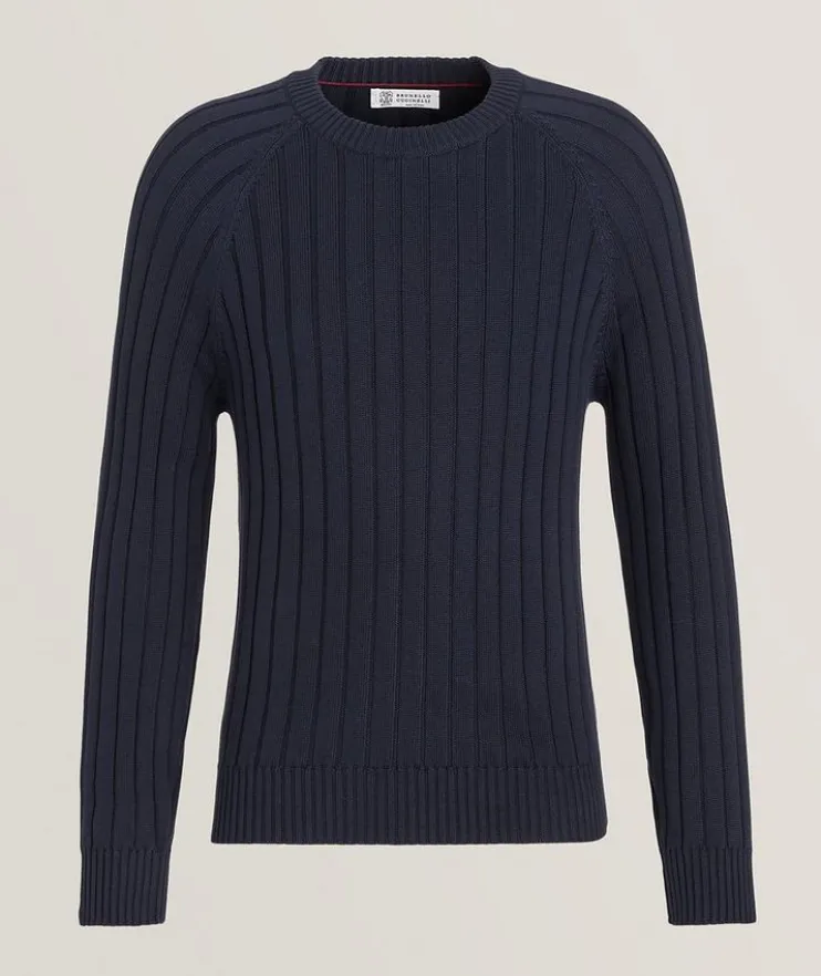 Ribbed Cotton Sweater