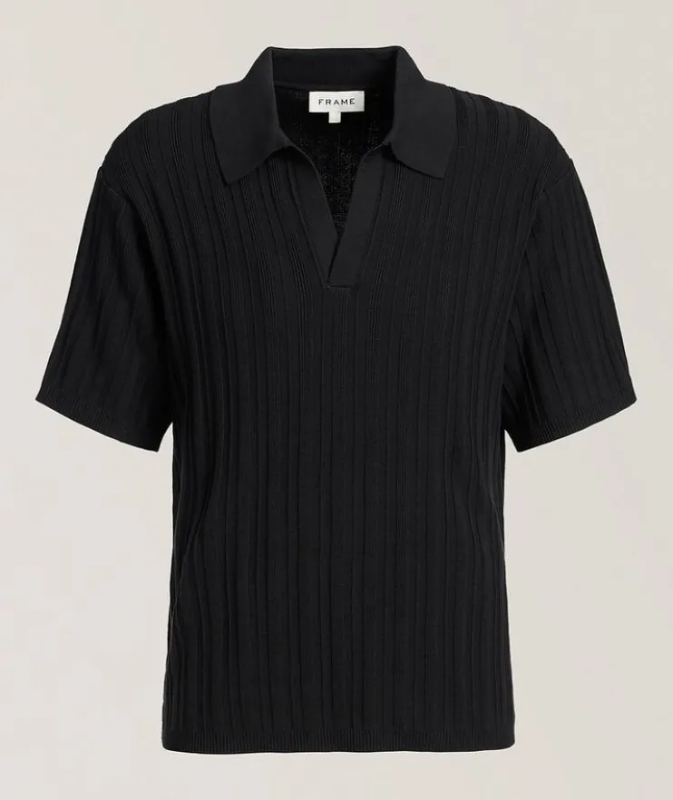Ribbed Johnny Collar Polo