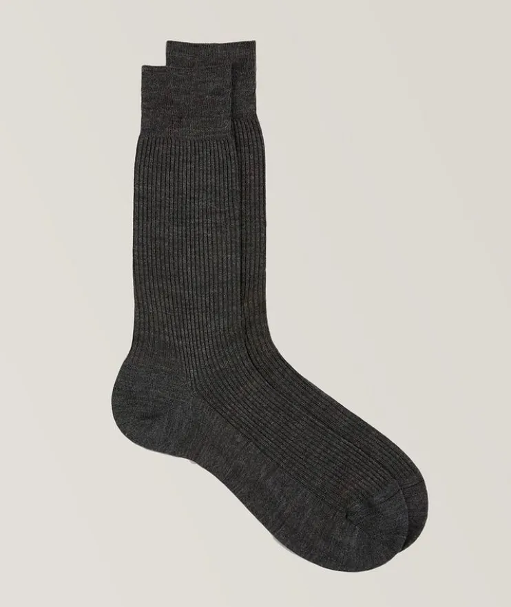 Ribbed Knit Dress Sock
