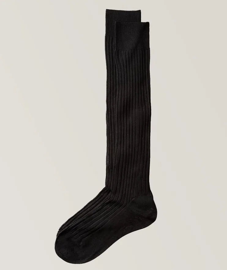 Ribbed Knit Dress Socks