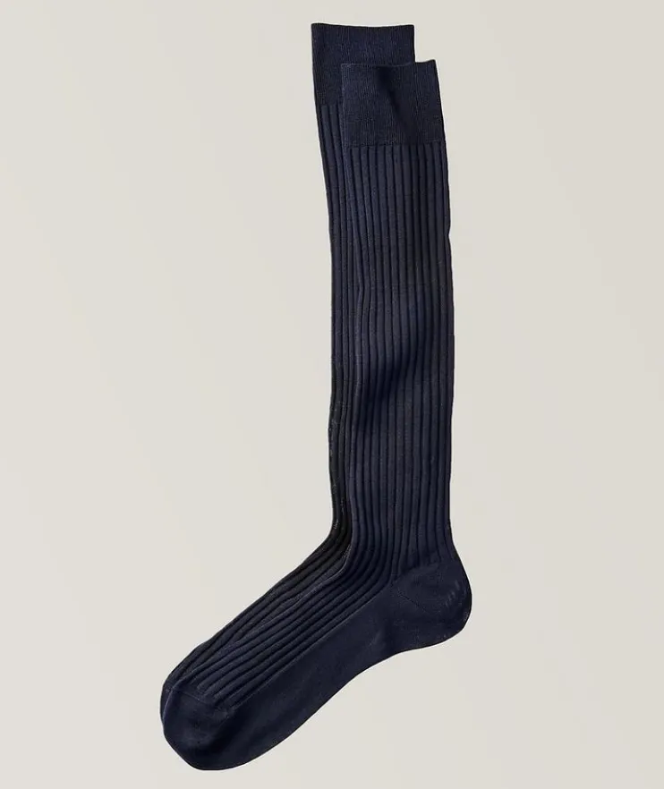 Ribbed Knit Dress Socks