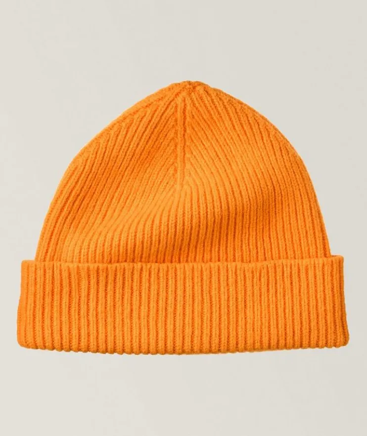 Ribbed Wool-Angora Classic Toque