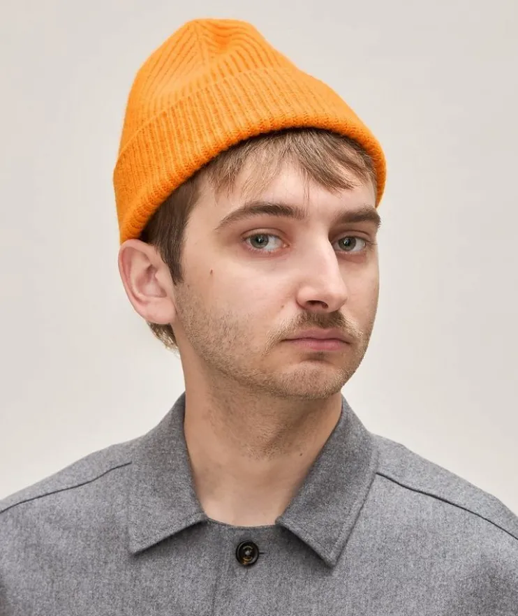 Ribbed Wool-Angora Classic Toque