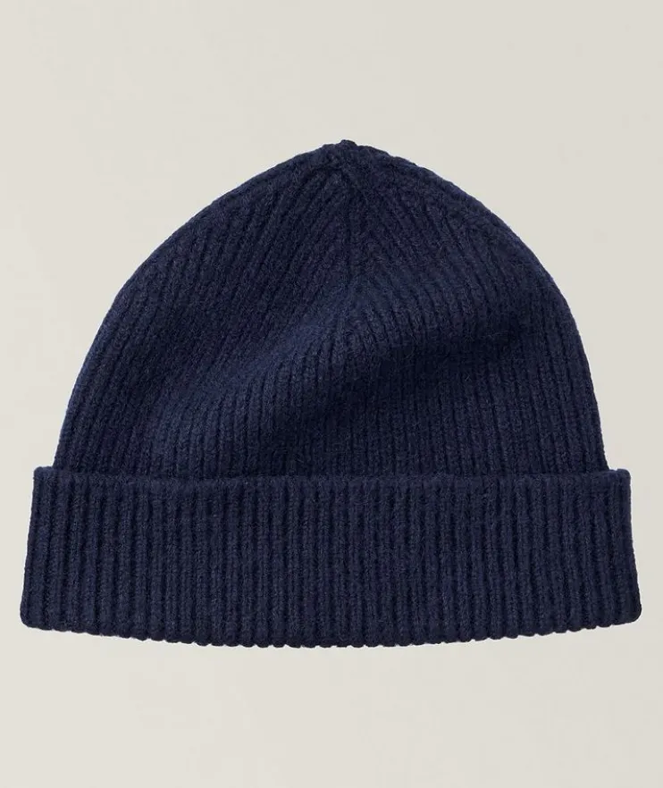 Ribbed Wool-Angora Classic Toque