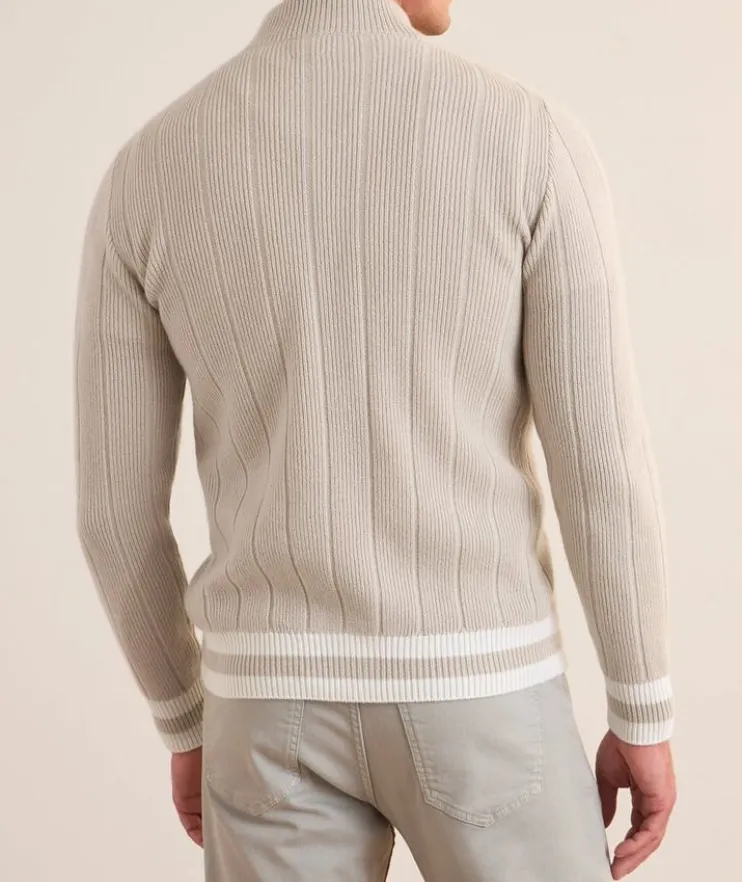 Rib-Knit Cashmere Cardigan