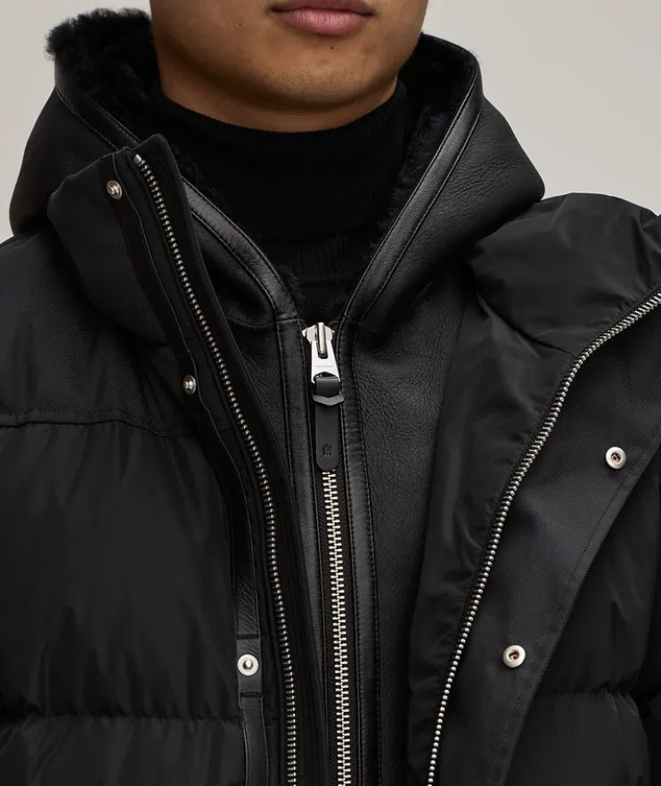 Riley Removable Bib Shearling Jacket